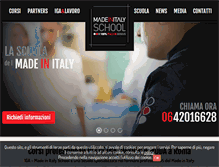 Tablet Screenshot of italiangeniusacademy.com